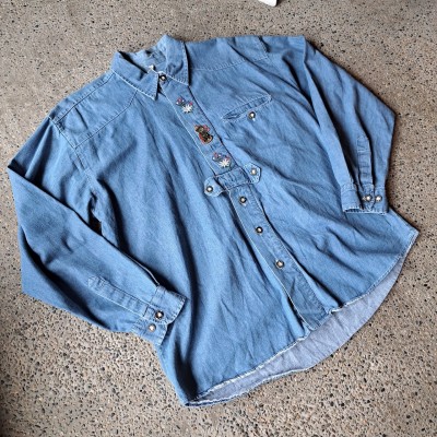 デニムチロリアンシャツ used [305006] | Vintage.City 古着屋、古着コーデ情報を発信