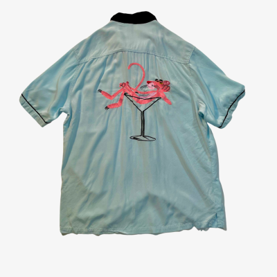 【アニメシャツ】PINK PANTHER刺繍　半袖シャツ | Vintage.City 빈티지숍, 빈티지 코디 정보