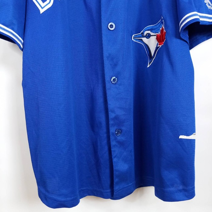 90s　マジェスティック　MLB　ゲームシャツ　半袖　刺繍ロゴ　ブルー　XL | Vintage.City 古着屋、古着コーデ情報を発信