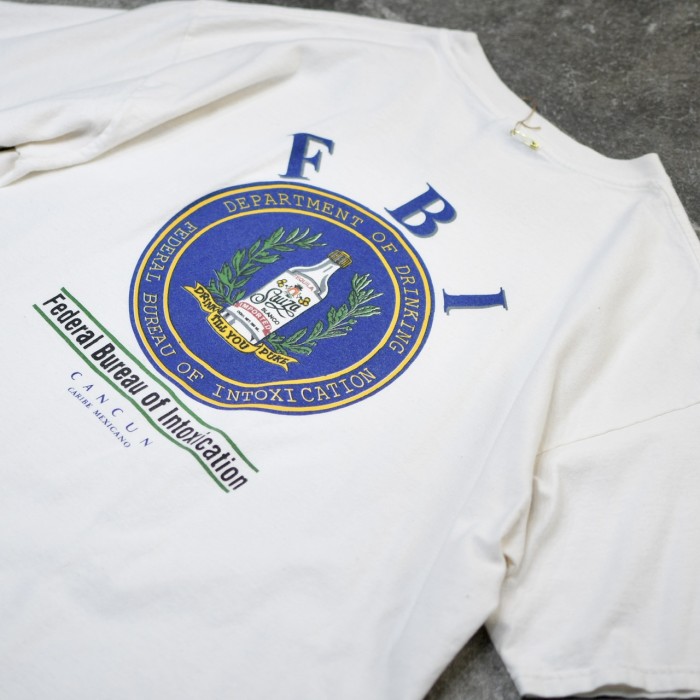 古着 オーバーサイズ FBI プリントTシャツ Tシャツ 白Tシャツ 半袖Tシャツ | Vintage.City 빈티지숍, 빈티지 코디 정보