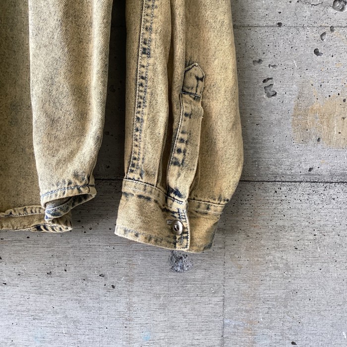 Piece-dyed denim shirt | Vintage.City 古着屋、古着コーデ情報を発信