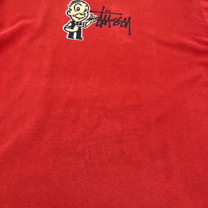 90s OLD STUSSY/Character print Tee/USA製/白タグ/M/キャラクタープリントT/ロゴプリント/Tシャツ/レッド/ステューシー/オールドステューシー/古着/ヴィンテージ/アーカイブ | Vintage.City Vintage Shops, Vintage Fashion Trends