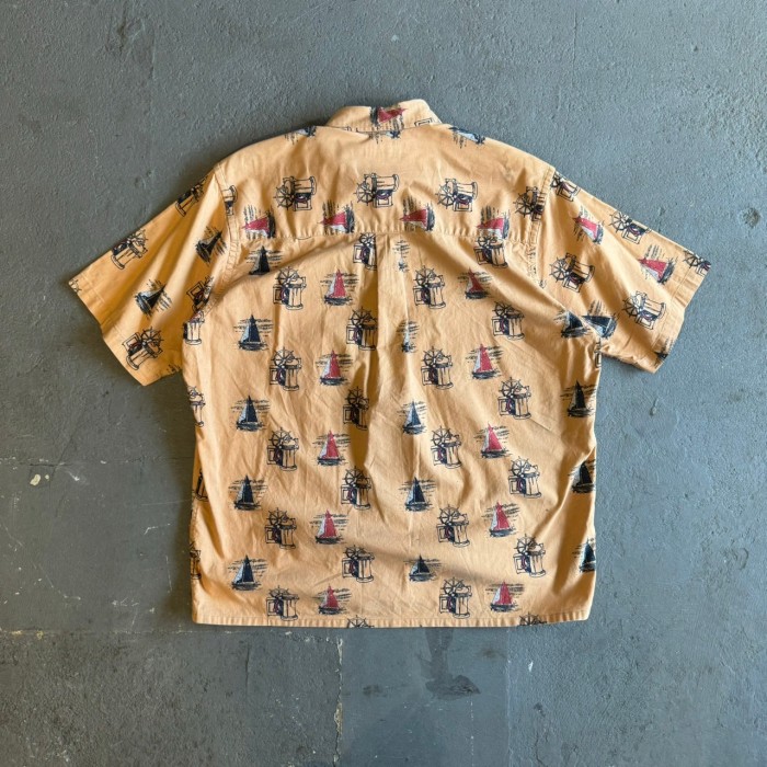NATURAL ISSUE ナチュラルイッシュー cotton tortal patterned S/S shirts コットン総柄半袖シャツ | Vintage.City 古着屋、古着コーデ情報を発信