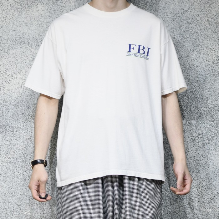 古着 オーバーサイズ FBI プリントTシャツ Tシャツ 白Tシャツ 半袖Tシャツ | Vintage.City 古着屋、古着コーデ情報を発信