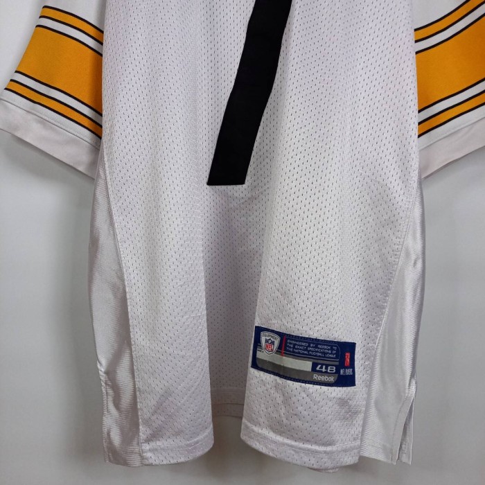 リーボック　NFL　ゲームシャツ　半袖　刺繍ロゴ　スティーラーズ　ホワイト　48　XL | Vintage.City 빈티지숍, 빈티지 코디 정보