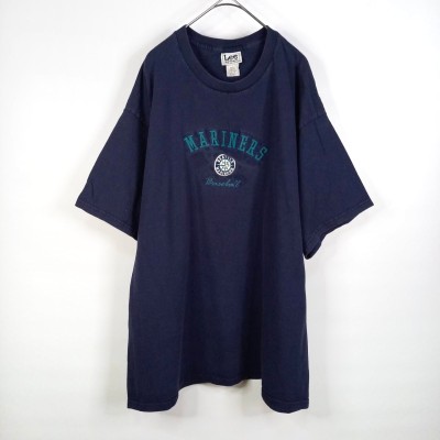 MLB　リー　スポーツ　Tシャツ　半袖　刺繍ロゴ　ゲームシャツ　ネイビー　XL | Vintage.City 빈티지숍, 빈티지 코디 정보