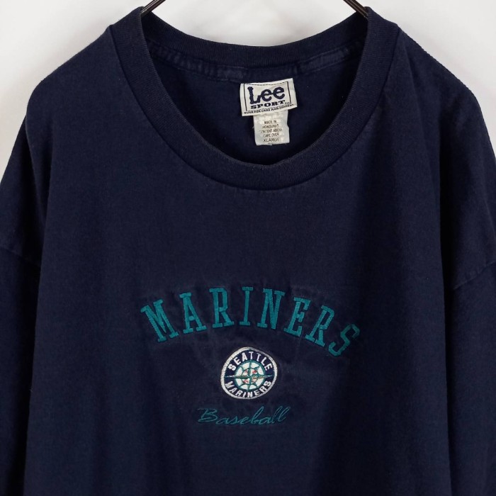 MLB　リー　スポーツ　Tシャツ　半袖　刺繍ロゴ　ゲームシャツ　ネイビー　XL | Vintage.City 古着屋、古着コーデ情報を発信