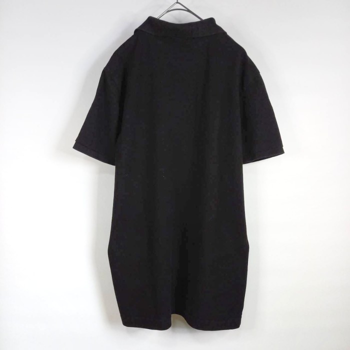 フレンチラコステ　ポロシャツ　半袖　刺繍ロゴ　シェルボタン　ブラック　L | Vintage.City 빈티지숍, 빈티지 코디 정보