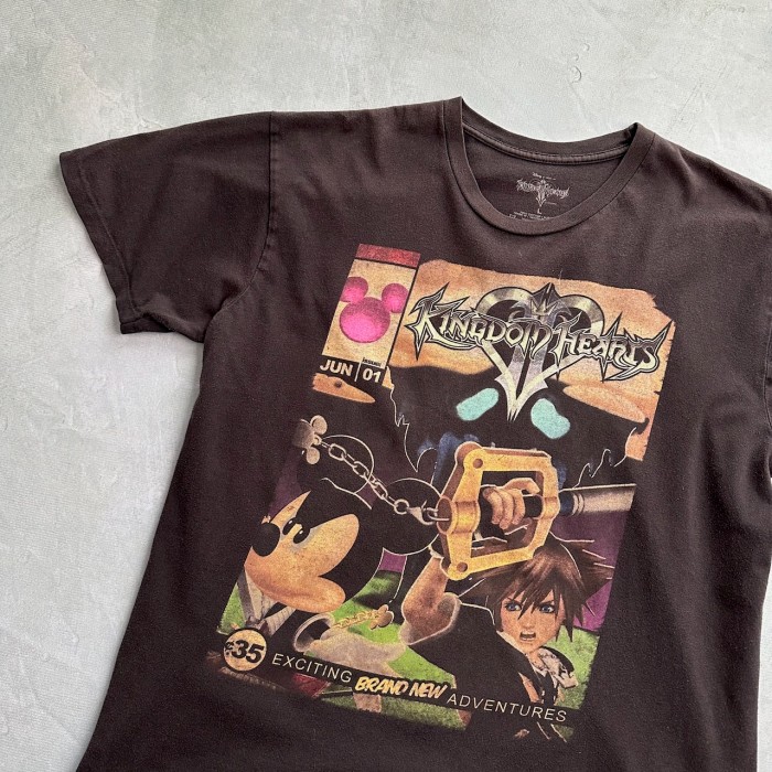 KINGDOM HEARTS   キングダムハーツ　ゲームTシャツ   黒 | Vintage.City 빈티지숍, 빈티지 코디 정보
