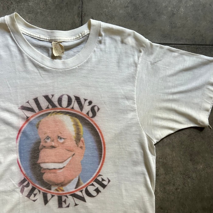 70s フルーツオブザルーム tシャツ USA製 ホワイト M ニクソン大統領 | Vintage.City 빈티지숍, 빈티지 코디 정보