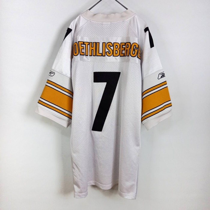 リーボック　NFL　ゲームシャツ　半袖　刺繍ロゴ　スティーラーズ　ホワイト　48　XL | Vintage.City 古着屋、古着コーデ情報を発信