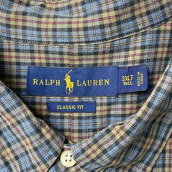 Ralph Lauren ラルフローレン CLASSIC FIT チェックシャツ ビッグサイズ メンズ3XLT | Vintage.City 古着屋、古着コーデ情報を発信