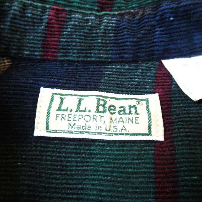 80S L.L.BEAN LLビーン プリントコーデュロイシャツ【LARGE】 | Vintage.City 빈티지숍, 빈티지 코디 정보