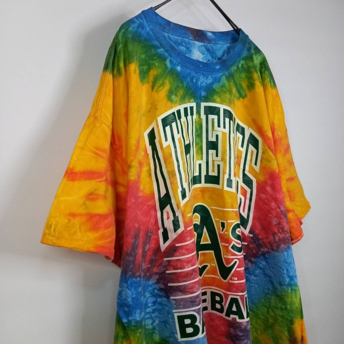 MLB　プリント　Tシャツ　半袖　ゲームシャツ　ベースボール　タイダイ　XL | Vintage.City 빈티지숍, 빈티지 코디 정보