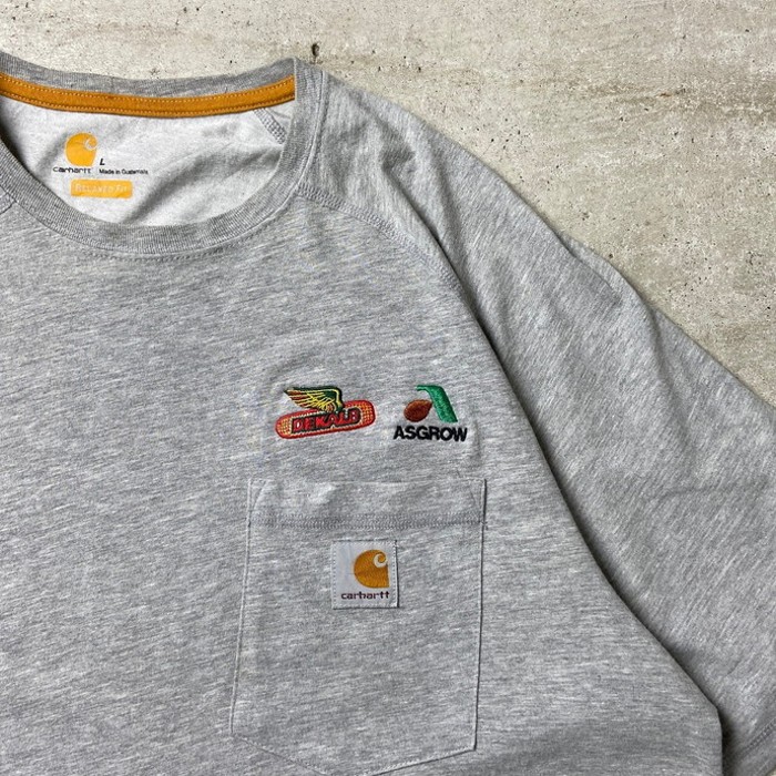 Carhartt カーハート 企業ロゴ刺繍 ポケットTシャツ RELAXED FIT メンズXL相当 | Vintage.City 빈티지숍, 빈티지 코디 정보