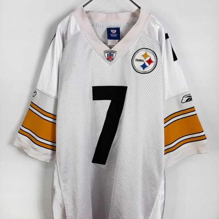 リーボック　NFL　ゲームシャツ　半袖　刺繍ロゴ　スティーラーズ　ホワイト　48　XL | Vintage.City 古着屋、古着コーデ情報を発信