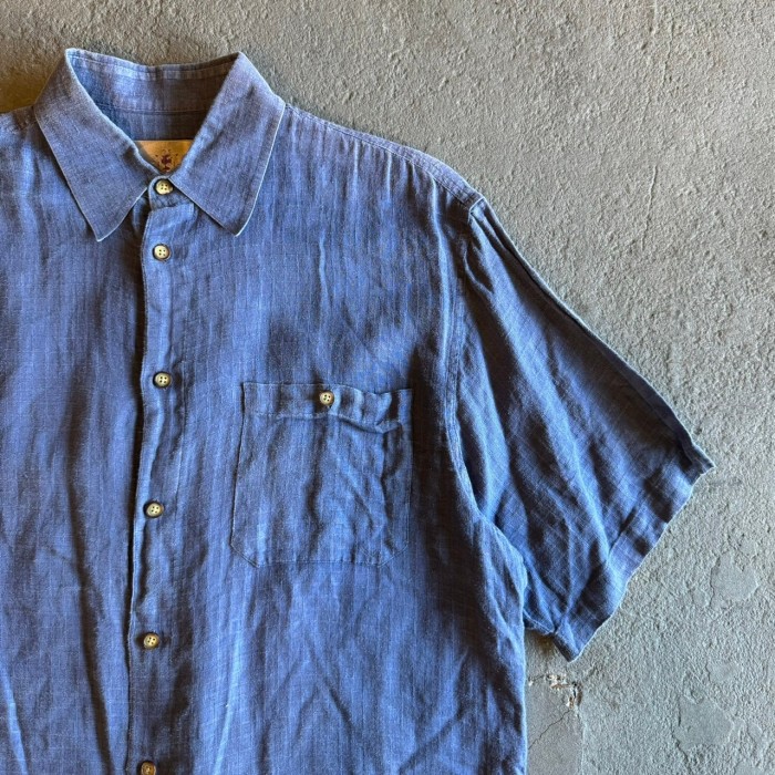 THE TERRITORY AHEAD テリトリーアヘッド linen s/s shirts リネン半袖シャツ | Vintage.City 빈티지숍, 빈티지 코디 정보