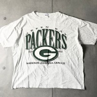NFL GREEN BAY PACKERS グリーンベイ パッカーズ チームロゴプリントTシャツ シングルステッチ 90S 90'S アメリカ製 MADE IN USA TURE-FUN 杢グレー 2X 11222 | Vintage.City 빈티지숍, 빈티지 코디 정보