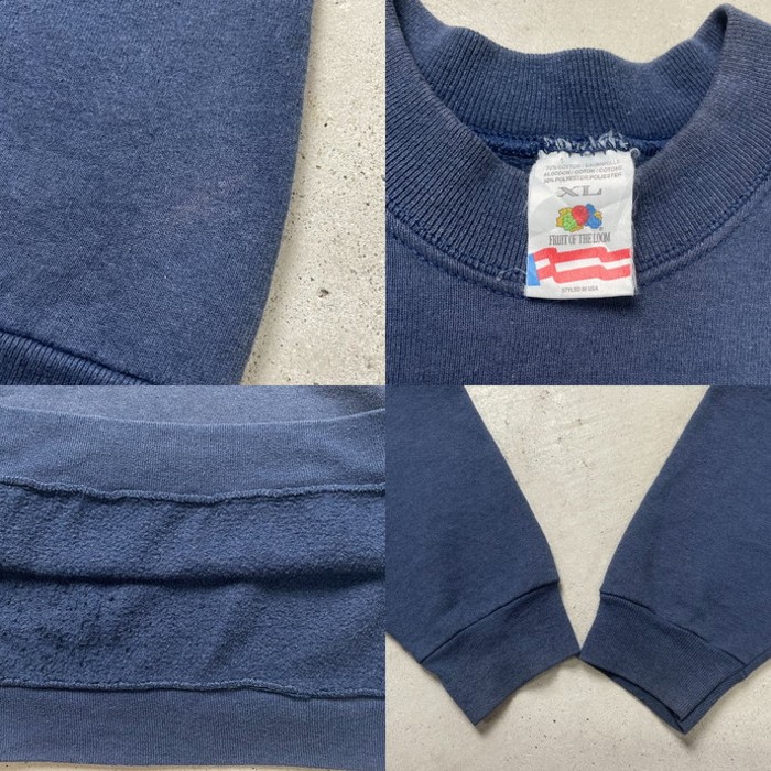 90年代 FRUIT OF THE LOOM プリントロゴ ラグランスウェットシャツ メンズXL | Vintage.City 빈티지숍, 빈티지 코디 정보