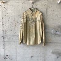 Piece-dyed denim shirt | Vintage.City 古着屋、古着コーデ情報を発信
