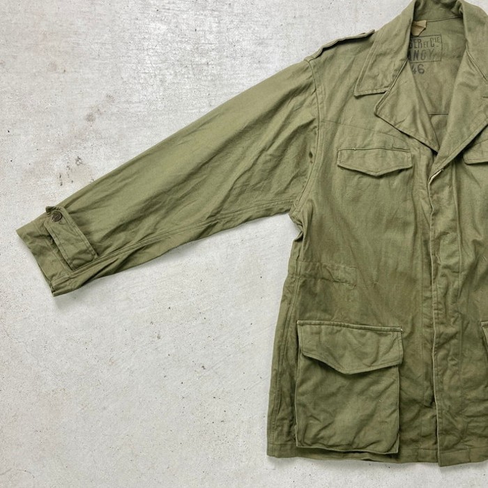 40年代 フランス軍 M-47 フィールドジャケット 前期型後期 ユーロミリタリージャケット メンズM-L相当 | Vintage.City 古着屋、古着コーデ情報を発信