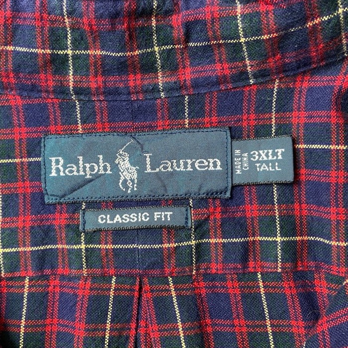 Ralph Lauren ラルフローレン CLASSIC FIT タータンチェックシャツ ビッグサイズ メンズ3XLT | Vintage.City 古着屋、古着コーデ情報を発信