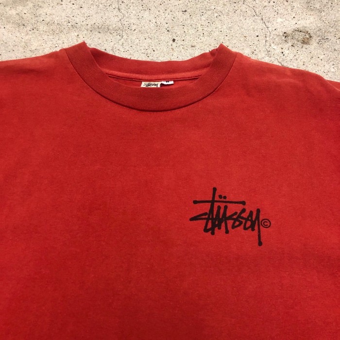 90s OLD STUSSY/Character print Tee/USA製/白タグ/M/キャラクタープリントT/ロゴプリント/Tシャツ/レッド/ステューシー/オールドステューシー/古着/ヴィンテージ/アーカイブ | Vintage.City Vintage Shops, Vintage Fashion Trends