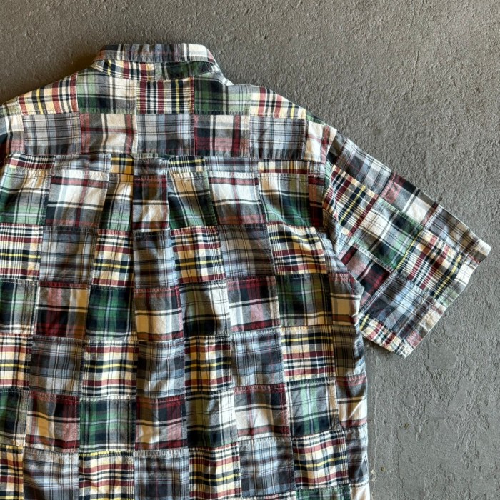 90's 90年代 ORVIS オービス patchwork s/s shirts パッチワーク半袖プルオーバーシャツ | Vintage.City 빈티지숍, 빈티지 코디 정보