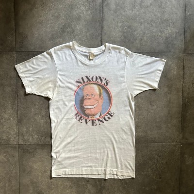 70s フルーツオブザルーム tシャツ USA製 ホワイト M ニクソン大統領 | Vintage.City 빈티지숍, 빈티지 코디 정보