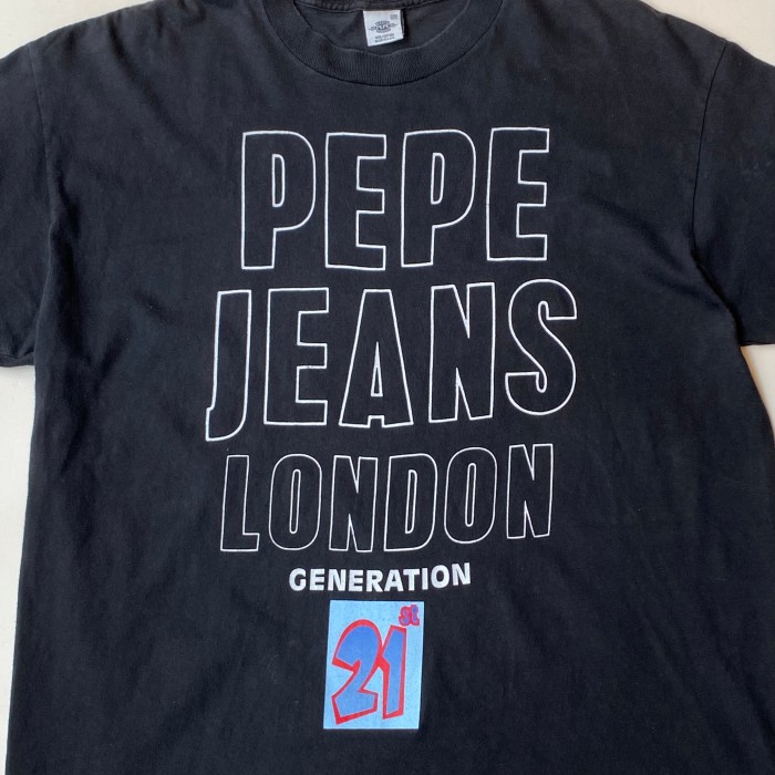 PEPE JEANS logo print T-shirt | Vintage.City 古着屋、古着コーデ情報を発信
