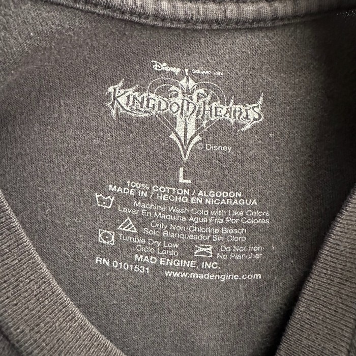KINGDOM HEARTS   キングダムハーツ　ゲームTシャツ   黒 | Vintage.City 빈티지숍, 빈티지 코디 정보