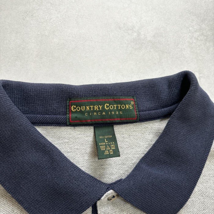 USA製　COUNTRY COTTONS 企業ロゴ　ポロシャツ　古着　アメカジ | Vintage.City 古着屋、古着コーデ情報を発信