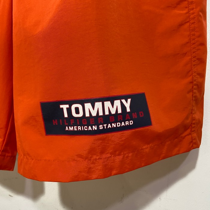 TOMMY JEANS トミーヒルフィガー ナイロンショートパンツ オレンジ L | Vintage.City 빈티지숍, 빈티지 코디 정보
