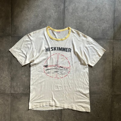 70s 999brand リンガーtシャツ USA製 ホワイト×イエロー | Vintage.City 古着屋、古着コーデ情報を発信