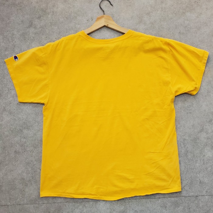 champion チャンピオンメキシコ製黄色イエローカラープリントティーシャツt | Vintage.City 빈티지숍, 빈티지 코디 정보