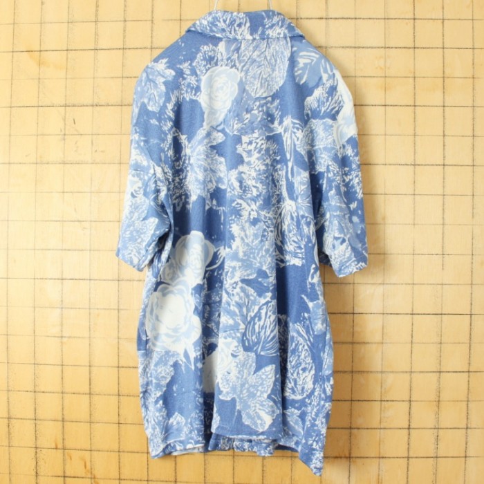 70s 80s CANADA製 MR.JEFF ポリエステル 総柄 シャツ メンズL ブルー 半袖 花柄 アメリカ古着 | Vintage.City Vintage Shops, Vintage Fashion Trends
