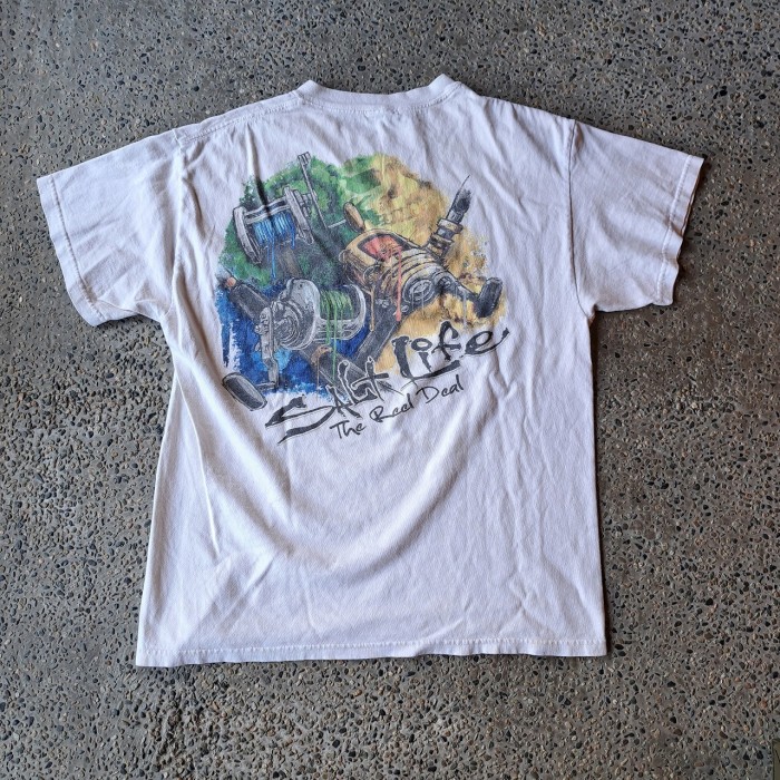 SALT LIFE 両面プリント ポケットTシャツ used [305026] | Vintage.City 빈티지숍, 빈티지 코디 정보