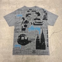 00s OLD STUSSY/NEW YORK print Tee/M/over print Tee/ニューヨークプリント/オーバープリントT/Tシャツ/グレー/ステューシー/オールドステューシー/古着/ヴィンテージ/アーカイブ | Vintage.City Vintage Shops, Vintage Fashion Trends