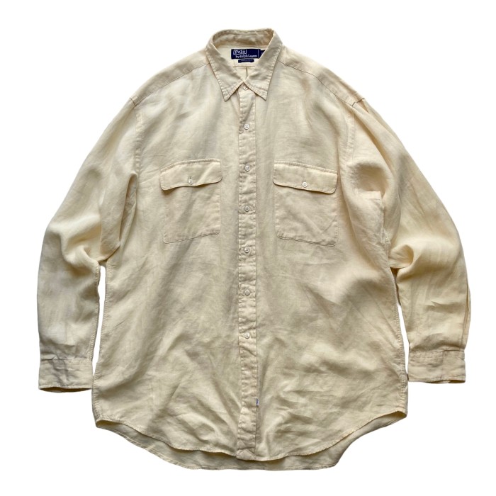 “Polo by Ralph Lauren” Linen L/S Shirt | Vintage.City 빈티지숍, 빈티지 코디 정보
