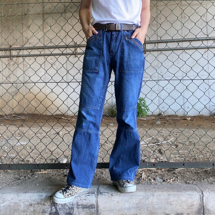90's~ /《Lee》denim flare work pants フレアパンツ デニムパンツ ベルボトム | Vintage.City Vintage Shops, Vintage Fashion Trends