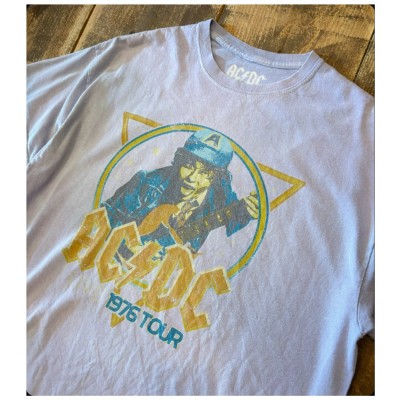 ACDC コピーライト オフィシャル バンドt 1976 ツアーTシャツ XL | Vintage.City 古着屋、古着コーデ情報を発信