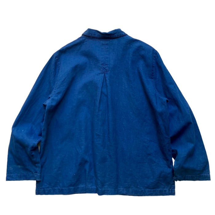90’s “SAG HARBOR” Indigo Linen China Jacket | Vintage.City Vintage Shops, Vintage Fashion Trends