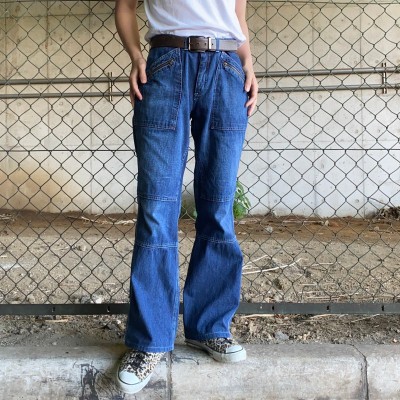 90's~ /《Lee》denim flare work pants フレアパンツ デニムパンツ ベルボトム | Vintage.City 古着屋、古着コーデ情報を発信