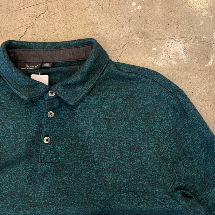 MARC ANTHONY long sleeve knit polo shirt | Vintage.City 古着屋、古着コーデ情報を発信