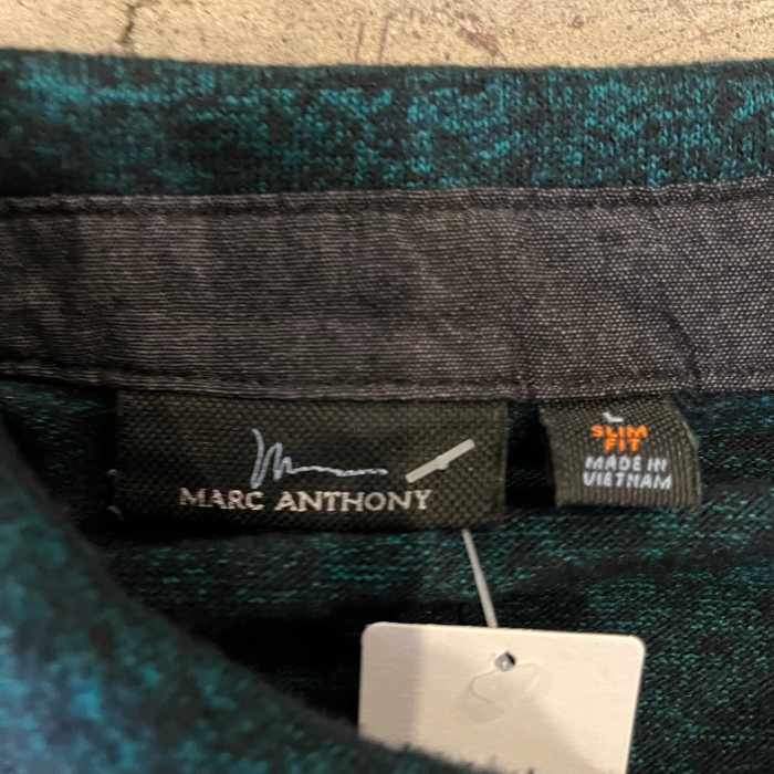 MARC ANTHONY long sleeve knit polo shirt | Vintage.City 빈티지숍, 빈티지 코디 정보