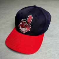 MLB　インディアンス　フリーサイズ　キャップ　帽子　ネイビー　レッド | Vintage.City 古着屋、古着コーデ情報を発信
