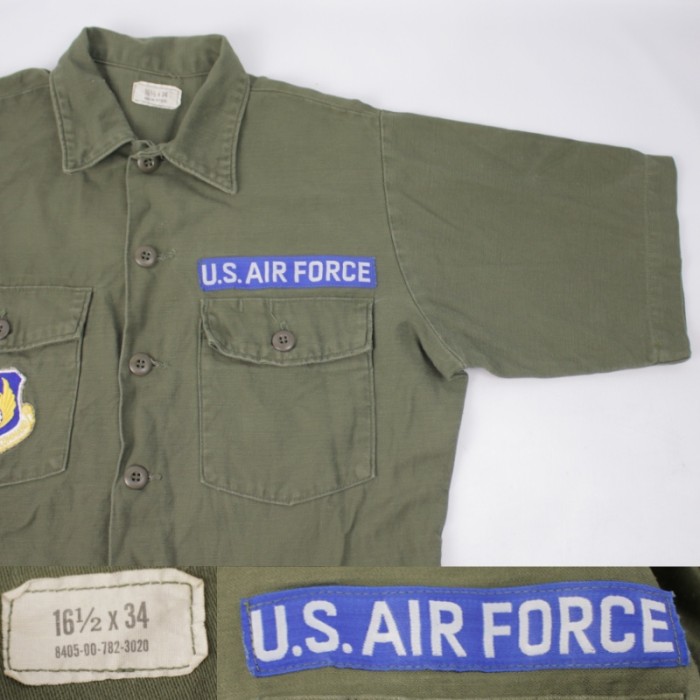 米軍 USAF半袖ユーティリティシャツ　７0's [9019094] | Vintage.City 빈티지숍, 빈티지 코디 정보