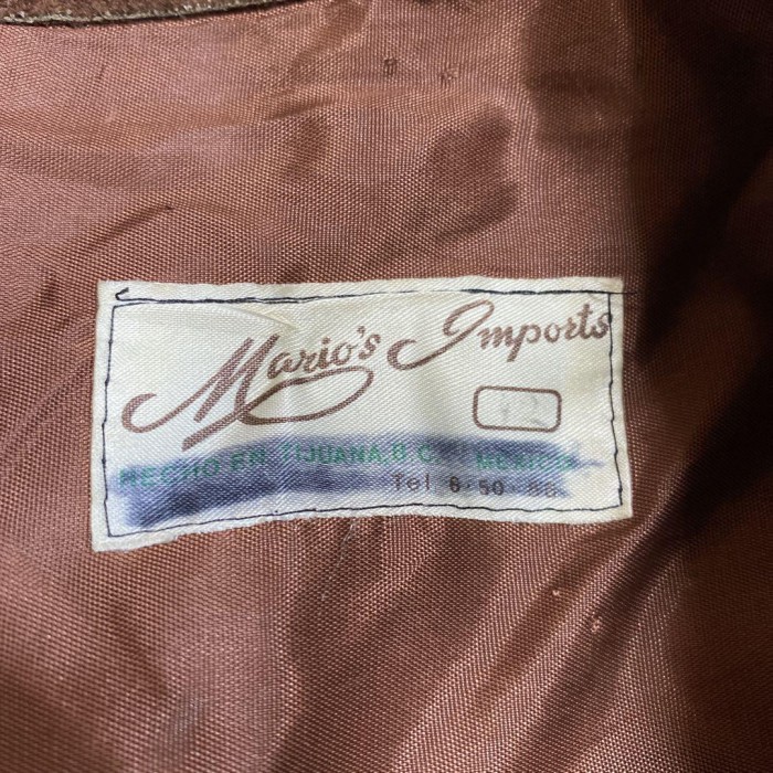 Mario's Importe suede leather jacket size 42 M相当　配送A 90年代　スウェード　レザージャケット　ビンテージ | Vintage.City 古着屋、古着コーデ情報を発信