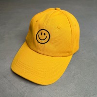 ニコちゃん　スマイル　フリーサイズ　帽子　キャップ　黄色 | Vintage.City 빈티지숍, 빈티지 코디 정보