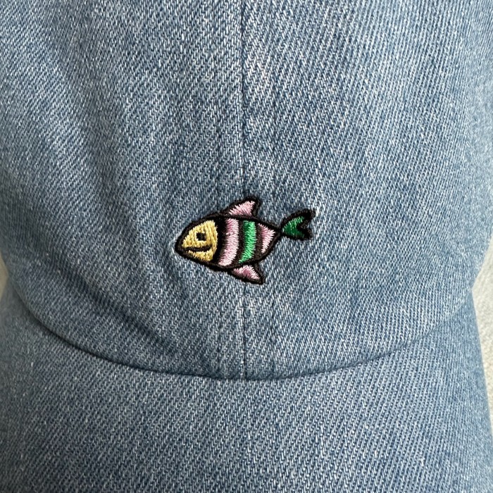 お魚さん　フリーサイズ　キャップ　帽子　ブルー | Vintage.City 빈티지숍, 빈티지 코디 정보